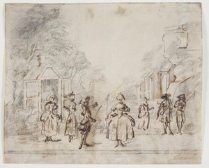 Een herdersscène door Peter Cramer