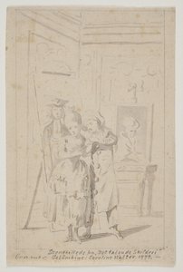 Pierrot en Colombine in "Het sprekende schilderij"