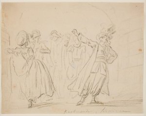Scène uit De Koopman van Smyrna