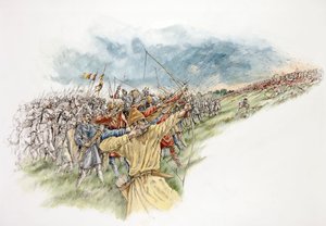 Slag bij Hastings, 1066 door Peter Dunn