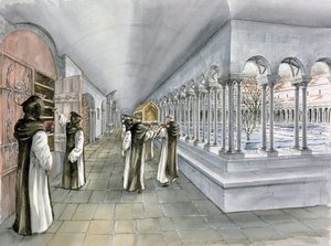 Rievaulx Abbey, 13e eeuw door Peter Dunn