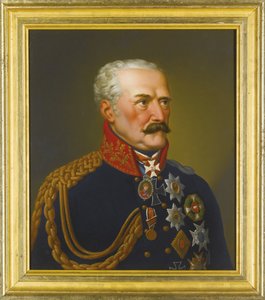 Portret van Gebhard Leberecht von Blücher, Prins van Wahlstatt (1742-1819) door Peter Eduard Stroehling