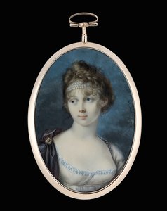 Prinses Zinaida Aleksandrovna Beloselskaja-Belozerskaja, 1808 door Peter Eduard Stroehling
