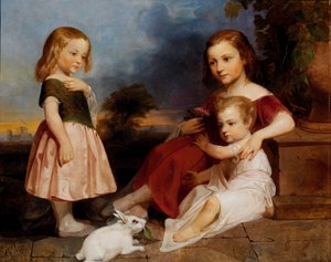 Portret van de Downer Kinderen door Peter Frederick Rothermel
