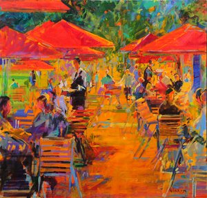 Le Jardin des Tuileries door Peter Graham (Contemporary)