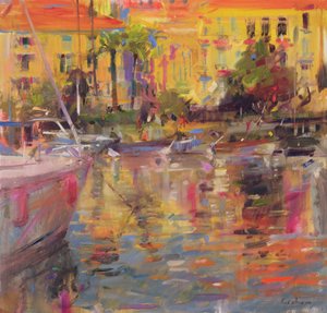 Riviera aanlegplaatsen door Peter Graham (Contemporary)