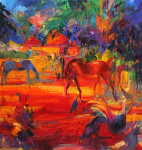 Tahiti Pastoraal, 2011 door Peter Graham (Contemporary)