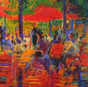 Jardin de Paris (olieverf op doek)