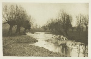 Een achterwater aan de Lea door Peter Henry Emerson