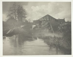 Een werf in Norfolk door Peter Henry Emerson