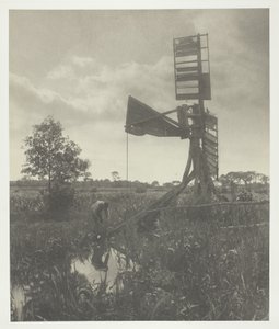 Een vervallen watermolen door Peter Henry Emerson
