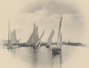 Een zeilwedstrijd in Horning door Peter Henry Emerson