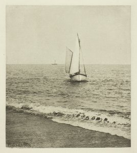 Een Suffolk garnalenvisser "Komt aan land" door Peter Henry Emerson