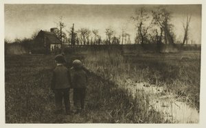 Een pad op het pad: Vroege lente in Norfolk door Peter Henry Emerson