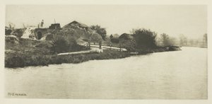 Baksteenveld aan de rivier Bure (Norfolk) door Peter Henry Emerson