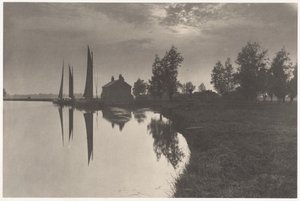 Cantley: Wherries wachten op het keren van het getij door Peter Henry Emerson