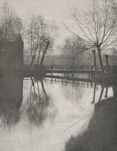 Voetbrug bij Chingford door Peter Henry Emerson