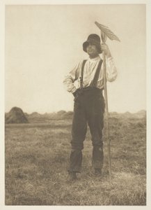 Hooimaker met hark (Norfolk) door Peter Henry Emerson