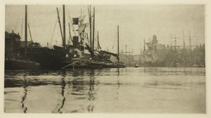 In de haven