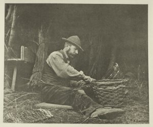 De Mandenvlechter (Norfolk) door Peter Henry Emerson