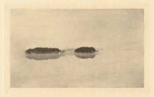 De Lone Lagoon,in of voor 1895 (foto) door Peter Henry Emerson