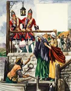 Bonnie Prince Charlie ontsnapt naar Skye