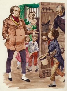 David Copperfield ontmoet Mr Micawber door Peter Jackson