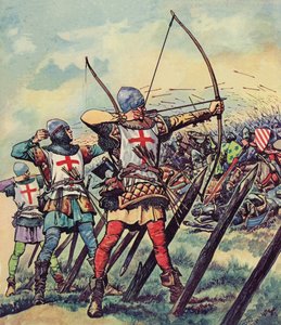 Engelse boogschutters bij de Slag bij Crecy