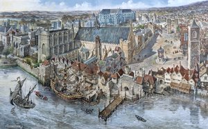 Oud Londen Gereconstrueerd: Het Paleis van Westminster rond 1530