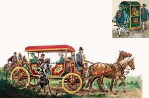 Openbaar vervoer: paard, koets en draagstoel door Peter Jackson