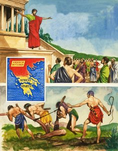 Rivaliteit en oorlog tussen Athene en Sparta