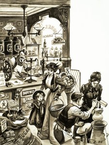 Winkelen in Edwardiaanse tijden door Peter Jackson