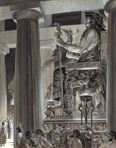 Standbeeld van Zeus in Olympia