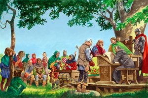 De wetten van het landgoed in Normandische tijden