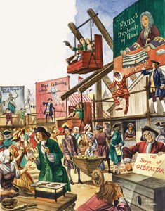 Het Wonderbaarlijke Verhaal van Groot-Brittannië: Kermissen en Plezier voor het Volk. Bartholomew Fair door Peter Jackson
