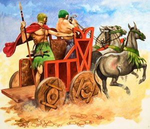 Houten-wielwagen