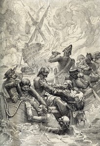 Expeditie van Egypte: De vernietiging van de Orient bij de Slag om de Nijl (Slag bij Aboukir) in augustus 1798 (Slag bij Aboukir baai: de vernietiging van L