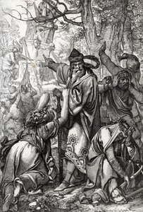 Keizer Karel de Grote in oorlog tegen de Saksen, 772