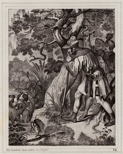 Ontdekking van de thermale bronnen van Baden, Oostenrijk door Peter Johann Nepomuk Geiger