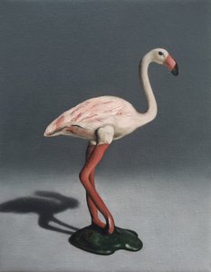 Roze flamingo