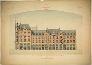 Rathskeller Neubau, Halle (Saale), Saksen-Anhalt, Duitsland, Elevatie door Peter Joseph Weber