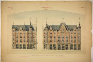 Rathskeller Neubau, Halle (Saale), Saksen-Anhalt, Duitsland, Elevaties door Peter Joseph Weber