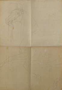 Contourtekening voor "Rüdiger en Angelika". door Peter Krafft
