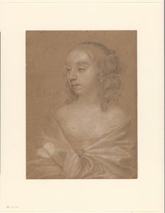 Portret van een onbekende vrouw door Peter Lely (Sir)
