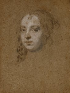 Portret Hoofd van een Dame door Peter Lely