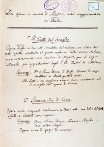 Voorwoord bij het libretto van Lichtenthals bewerking van Mozarts 