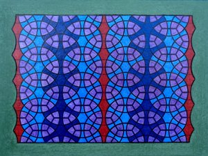 Cirkels in Hexagonaal Raster. 2020