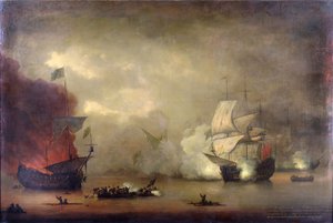 Zeeslag tussen de HMS 