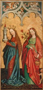 De heiligen Barbara en Dorothea door Peter Murer