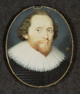 Man die naar verluidt William Herbert, 3e Graaf van Pembroke is, ca. 1625 door Peter Oliver